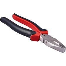 8" (200mm) Carbon Steel Combination Pliers Black/Red