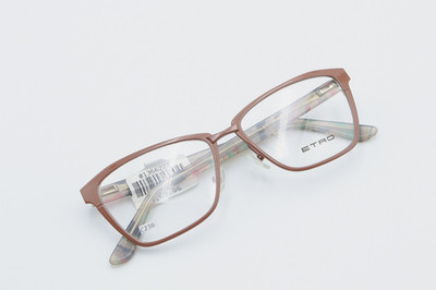 ETRO ET2105 669 Taupe 53-15-140 Eyeglass Frames Flex Hinges Made in ITALY