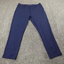 Rhone Pants Mens 38X30 Blue Chino Trousers Commuter Slim Performance Tech Golf