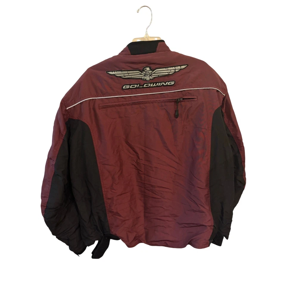 Chaqueta de montar Honda GL Goldwing Tucker Rocky. Motocicleta granate 2XL para hombre Foto 2 de 4