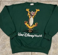 VTG 90s Walt Disney World Store Sweatshirt Adult S Tigger Fleece Pullover USA