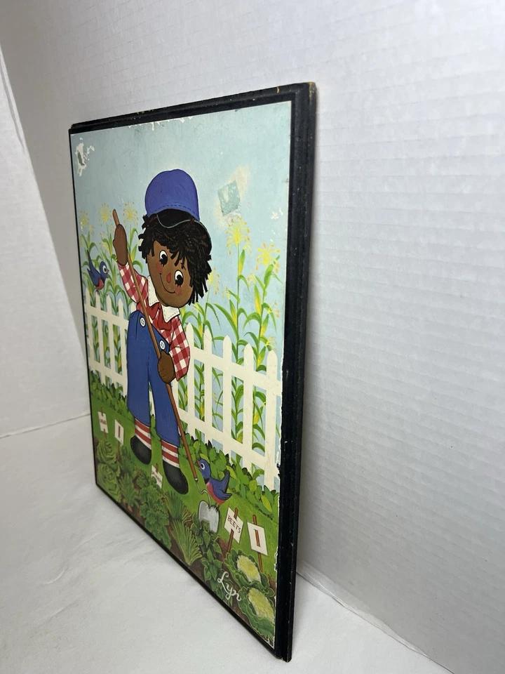 "Litografía de madera de 15"" Raggedy Ann de colección con cuadros colgantes muñecas Lyn Rag" Foto 3 de 4