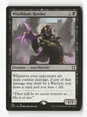 Mindblade Render R - Commander Legends: Battle for Baldur's Gate 762 LP MTG