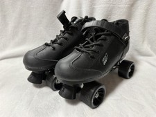 BLACK PACER MACH-5 GTX 500 QUAD SPEED ROLLER SKATES MENS SIZE 8