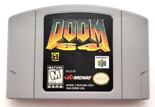 Doom 64 (Nintendo 64 N64, 1997) *Cart Only* Authentic Tested & Cleaned!