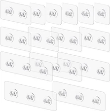 Vivinin 15 Pack Shower Caddy Adhesive Replacement, No Drilling White 