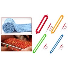 Plastic Knitter Weaving Crochet Long Knitting Loom for Beginners Shawl Scarf