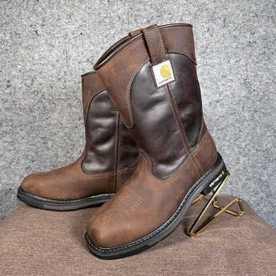 Carhartt Wellington Oil Tanned Leather Work Boots Steel Toe CMP1218 Size 9 NEW