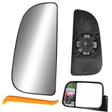 68067731AA Side Exterior Mirror Glass Compatible with 09-20 Ram 1500 2500 3500