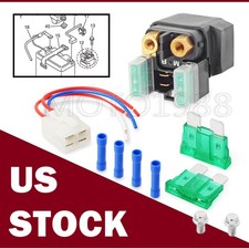 Starter Solenoid Relay W Plug For Yamaha 2007 2008 2009-2017 XVS1300 V-Star 1300