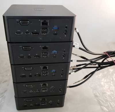 Lot of 5 Dell Thunderbolt TB16A K16A Docking Station *FOR PARTS*