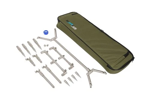 Summit Tackle Low Pro Adjustable Pod 3 Rod Stainless Fishing Pod - SUM-1129