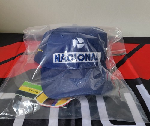Ayrton Senna F1 Nacional Baseball Snapback Cap Embroidered Signature -BNWT-RARE - Picture 7 of 10