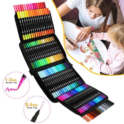 Filzstifte Set Dual Tip Pinsel Stifte Kunst Marker Dual Brush Pen Pinselstifte