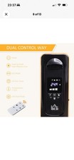 HOMCOM Oil Filled Portable Radiator Heater w/ Remote, Black  , 
