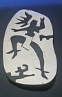 Sterling 925 Stamped: Tribal; 925 Silver/Onyx, 65mm Oval Brooch/Pin, 16.93 grams — photo 6