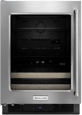 KitchenAid 24  Dual Zone Beverage & Wine Center KUBL204ESB Built-In 