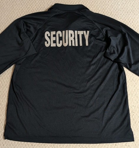 Corner Stone Mens XX Large Navy Blue Polyester Long Sleeve Security Polo Shirt24 - Picture 4 of 9