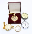 C x 5 Pocket Watch Including Boxed Imado, Gradus, Waltham Etc - Working