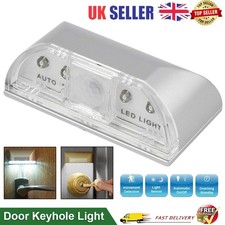 LED Wireless Door Keyhole Light Auto PIR Motion Sensor Detector Lamp UK