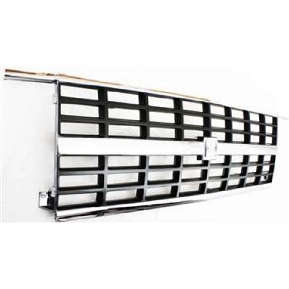 Grelha grelha cromada e argentina para 89-91 Blazer Suburban R/V com faróis duplos - Imagem 4 de 4