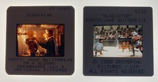 GLADIATOR Russell Crowe Joaquin Phoenix 2000 35mm Publicity Slides x2