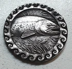 HOBO Trout Fish Fly Fishing Fisherman Made From A REAL Buffalo Nickel SIGNED