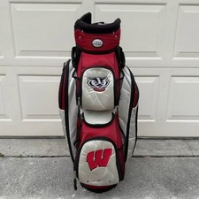 Wisconsin Badgers Team Effort Victory Cart Golf Bag 8 Dividers NCAA Red Bucky