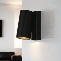 Spot Wandlampe Leselampe GU10 Schwarz H: 11,5 Cm Klein Verstellbar Wandleuchte