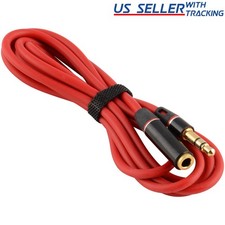 5x 4ft 3.5mm 1/8" Stereo Audio Aux Headphone Cable Extension Cord M to F MP3