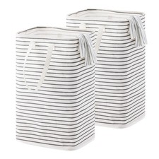 72L Large Collapsible Laundry Basket, Freestanding Clothes Hamper with Easy C...