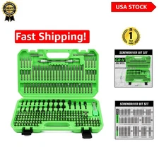 Ultimate 232-Piece Screwdriver Bit Set with Ratchet Wrench and Holder Included