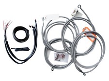 La Choppers LA-8053KT2-19 Complete Handlebar Cable/Brake & Clutch Line/Wire Kit