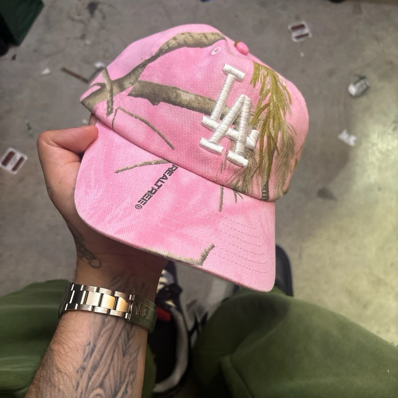 Pink Real Tree Camo LA Dodgers Hat