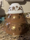 Early American Cinderella Pyrex Nesting Bowls Set of 3