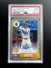 Bobby Witt Jr. Silver Pack ROOKIE 2022 Topps Chrome Update #/149 PSA 10