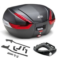 Givi V47NN Koffer 47L Schwarz Mit Halterungen FüR Suzuki SV650 2003-2005