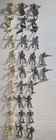 1950s Marx 45MM Cowboy Figures-29 Figures-Silver & Cream