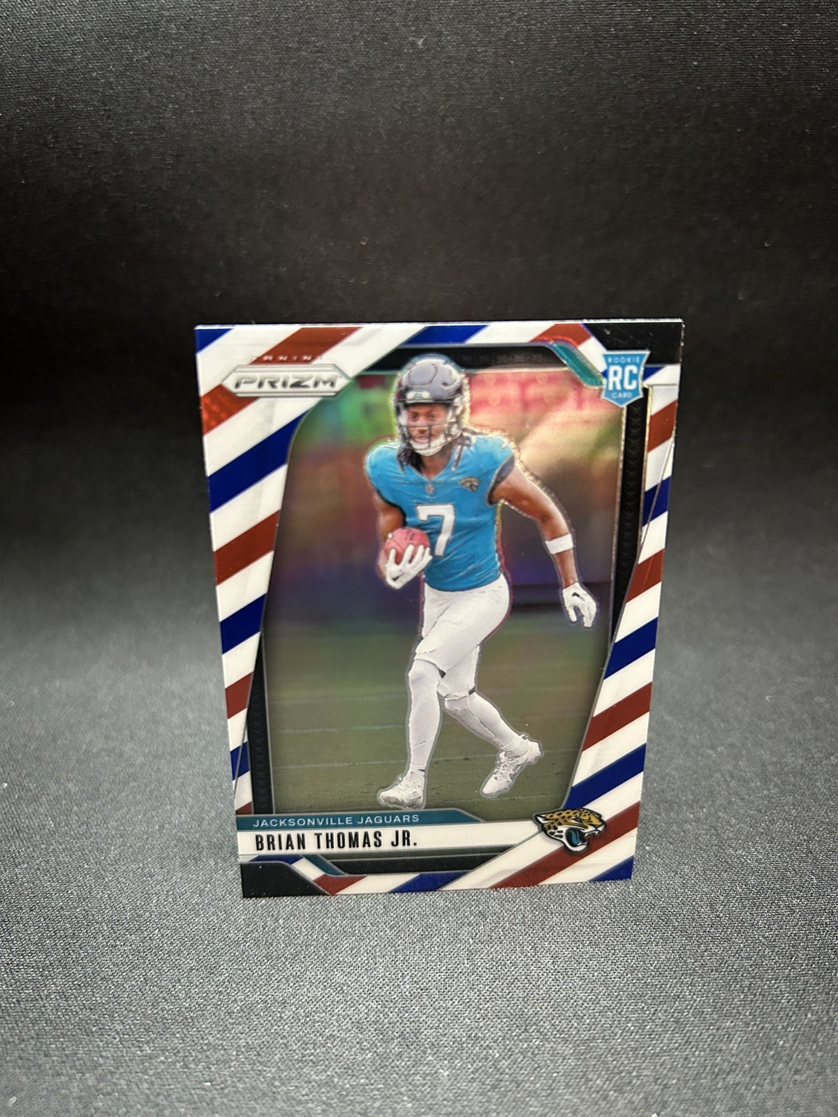 2024 Panini Prizm - #314 Brian Thomas Jr. Rookies Red White & Blue (RC) Jags