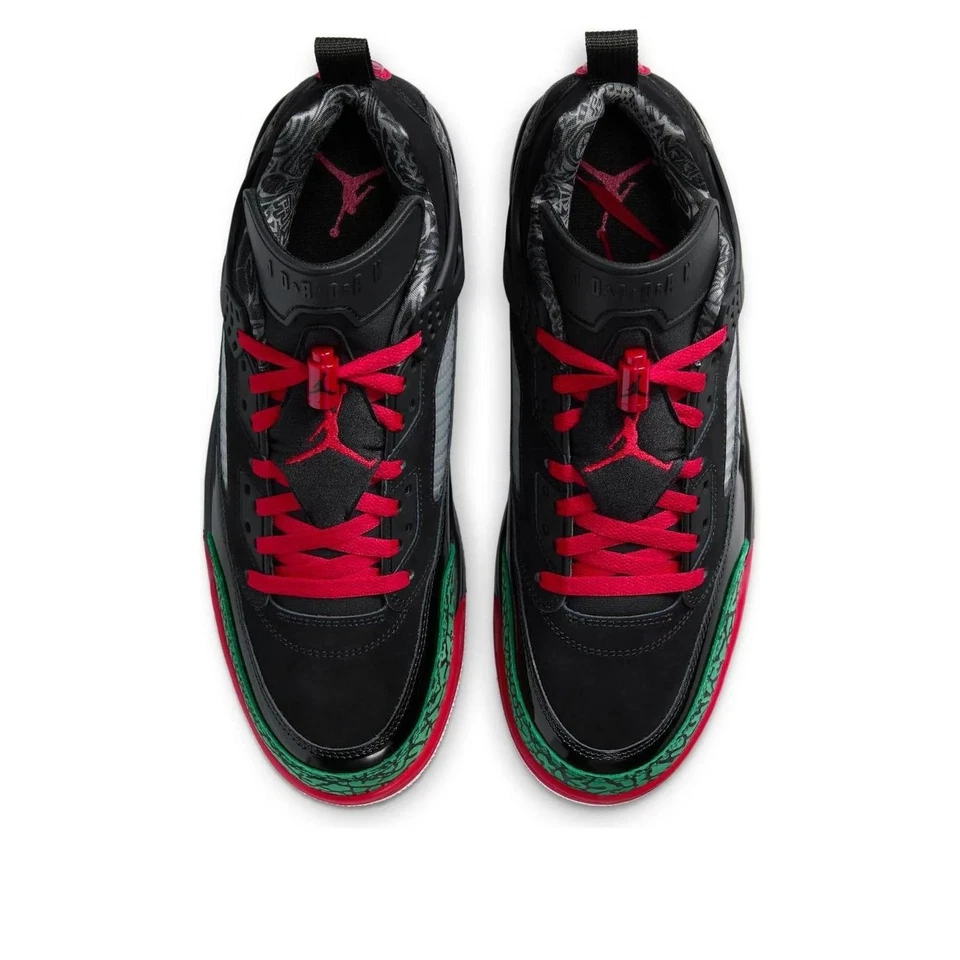 Jordan Spizike низкий черный классический зеленый белый университетский красный - Изображение 4 из 4