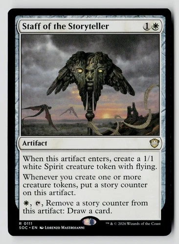 Staff of the Storyteller 111 R MTG SOC NM - product listing photo