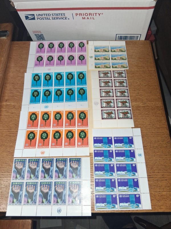 SL 1480/ MNHOG United Nations Plate Blocks united nations stamps