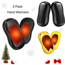 10000mAh Rechargeable Hand Warmers, 2Pack Portable Electric Hand Warmer 3 Levels