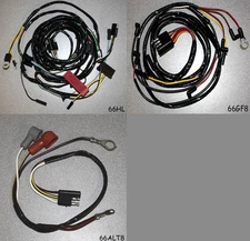NEW 1966 Ford Mustang Under Hood Wire Wiring Kit Gauge Feed Headlight Alternator