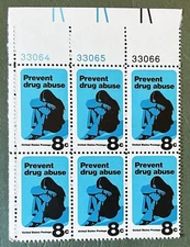 Scott# 1438 - Plate Block Of 6, MNH - Prevent Drug Abuse - 1971 Issue
