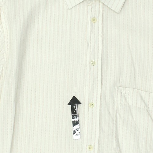 Valentino Mens White Pin Stripe Shirt | Vintage High End Designer Formal VTG - Picture 4 of 4