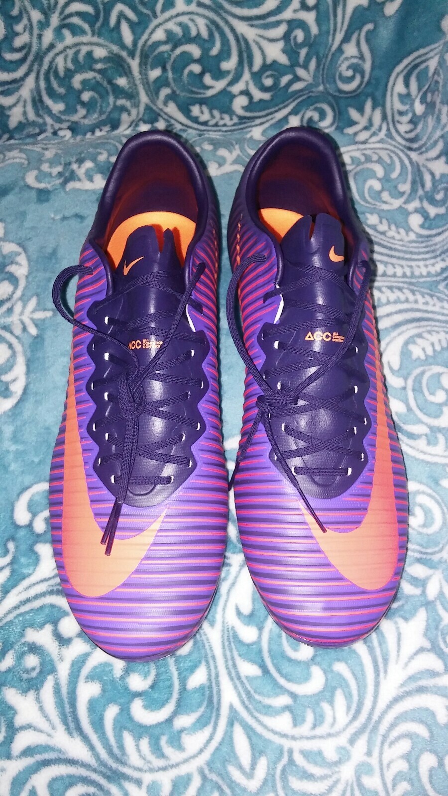 NEW NIKE MERCURIAL VAPOR XI AG-PRO PURPLE SOCCER CLEATS 831957-586 MEN SIZE 12.5 NEW NIKE MERCURIAL VAPOR XI AG-PRO PURPLE SOCCER CLEATS 831957-586 MEN SIZE 12.5