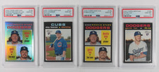 Lot 4 PSA 10 2020 Topps Heritage Nico Hoerner, Dustin May/Gavin Lux, Gavin Lux