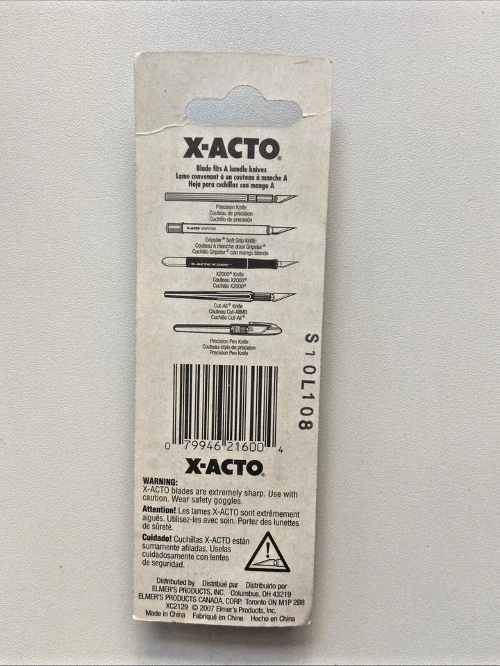 X-ACTO X-216 #16 SCORING BLADES NEW IN PACKAGE - Image 2 of 2