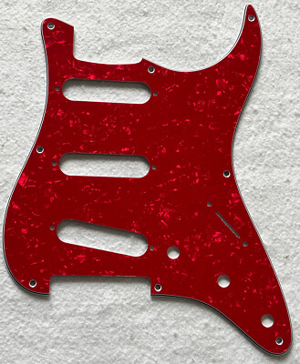 For US Fender 57' 8 screw Stratocaster Guitar Pickguard,4 Ply Red Pearl